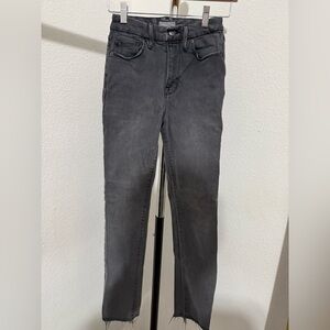 Good American  Charcoal Slim Straight jeans